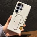 Mäkký plastový kryt pre Samsung Galaxy S25+ S držiakom na kartu Posuvný držiak na prst Podpora magnetického nabíjania 3