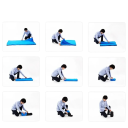 Makuupussi 180 x 80 cm, kokoontaitettavan halkaisija 14 cm, korkeus 29 cm, makuupussin sisus, säilytyspussi, Terylen, fleecekangas 4