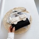 Mala crossbody feminina com aba e duas grandes fivelas Forma retangular Alça fina ao ombro Couro PU Dimensões 18 x 13 x 8 cm 2