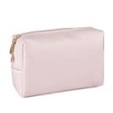 Malá dámská kosmetická taška na zip PU kůže 17 x 11 x 6 cm Jemně strukturovaný povrch Zlaté jezdce zipu Rovné dno Do kabelky i na cesty 2