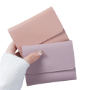 Mała damska portmonetka 11,5 x 9 x 1,5 cm Zapięcie na klamrę Sztuczna skóra Wiele kolorów Kompaktowe rozwiązanie do codziennego 7