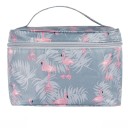 Mala de cosméticos feminina em forma de mala com estampado Pega e fecho em volta da tampa Poliéster 15 x 16 x 22 cm Para maquilhagem e produtos 5