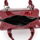 Mala de couro feminina M1236 4