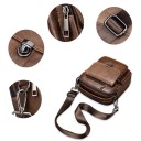 Mala de couro masculina a tiracolo T338 3