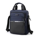 Mala de negócios para homem a tiracolo 31×26×12 cm Mala oxford de grande capacidade à prova de água Mala casual de uma só cor para documentos 3