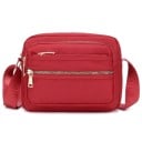 Mala de ombro crossbody para senhora Vários compartimentos e bolsos com fecho Alça larga Nylon e poliéster 27 x 21 x 9 cm Para o dia a dia 2