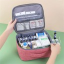 Mala de primeiros socorros vazia 25x22x12 cm Grande caixa de saúde Primeiros socorros para viagens Farmácia doméstica Organizador 8
