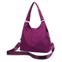 Mala de senhora de ombro com alças longas Mala grande em nylon e poliéster com alça removível e bolso com fecho de correr 39 x 36 x 15 cm 8