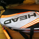 Mala de ténis para até 6 raquetes com compartimento separado para calçado Bolsa desportiva 73 x 30 x 23 cm Nylon Poliéster Dacron 7