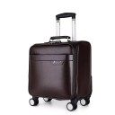 Mala de viagem com quatro rodas duplas Mala com punho retrátil e alça superior Para viagens de negócios e fins de semana Dimensões 41 x 39 x 22 cm 2