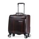 Mala de viagem com quatro rodas duplas Mala com punho retrátil e alça superior Para viagens de negócios e fins de semana Dimensões 41 x 39 x 22 cm 5