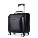 Mala de viagem com quatro rodas duplas Mala com punho retrátil e alça superior Para viagens de negócios e fins de semana Dimensões 41 x 39 x 22 cm 12