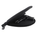 Mala discreta preta para arma Saco de segurança com aparência discreta Estojo resistente para pistola Transporte oculto de arma Saco com bolsos 4