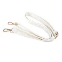 Mala feminina com bolsa frontal transparente Fecho éclair Duas alças e uma longa correia de ombro Lona e nylon 37 x 28,5 x 8 cm 9