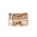 Mala feminina de contraste com fecho 22 x 7 x 14 cm PVC e poliéster Design elegante e marcante Mala prática de mão 11