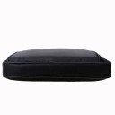 Mala fina preta para laptop com alças e alça de ombro ajustável com almofada. Bolsa frontal com fecho. Tecido de nylon 40 x 5,5 x 29 cm 5