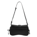 Mala goth feminina 28 x 7 x 15 cm Couro sintético e poliéster Design alternativo escuro Mala de ombro estilosa 2