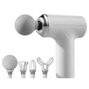 Malá masážní pistole se 4 nástavci 6 nastavení intenzity Amplituda 15 mm Rozměry 13 x 16 cm Příkon 24 W Nabíjení USB-C Na záda krk i nohy 2