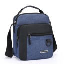 Mala masculina à prova de água com grande capacidade Mochila empresarial resistente com múltiplos bolsos Mala de trabalho multifuncional para homens 7