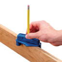 Måler til midterlinje af brættet 100 x 50 x 58 mm Præcis markering af brættets midte Træskabelon Op til 64 mm bredde Tømrerværktøj 1
