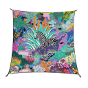 Malerei Landschaft mit Zebra quadratisches Tuch Damenmode Trend Multifunktionales Tuch für Kopf, Hals und Körper Elegantes Accessoire 9