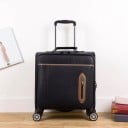 Maleta de viaje con cuatro ruedas dobles Equipaje con mango retráctil y asa superior Para viajes de negocios y fines de semana Dimensiones 41 x 39 19