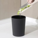 Malý odpadkový koš 14,7 x 14,8 cm kulatý plastový kompaktní do koupelny kanceláře ložnice na stůl i do domácnosti 3