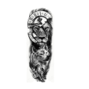 Manche de tatouage temporaire animaux 13