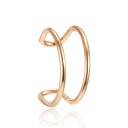 Mancheta decorativa para mujer ear cuff Forma abierta para colocar en el borde del pabellón auricular Metal de bisutería con circonitas 25