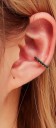 Mancheta decorativa para mujer ear cuff Forma abierta para colocar en el borde del pabellón auricular Metal de bisutería con circonitas 43