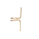 Manchete decorativa para orelha ear cuff Forma aberta para colocar na borda do lóbulo Metal de bijuteria com zircónias ou imitações de pérolas 32