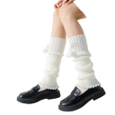 Manchons de jambe avec pompons et finition décorative 2