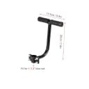 Mâner pentru pasager pe bicicletă, deasupra șeii, 20 x 17,5 cm, mâner antiderapant, negru, prindere pe cadru 1–1,3" pentru șezutul din spate 3