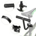 Mâner pentru pasager pe bicicletă, deasupra șeii, 20 x 17,5 cm, mâner antiderapant, negru, prindere pe cadru 1–1,3" pentru șezutul din spate 4
