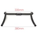 Mânere de carbon pentru biciclete de șosea 380 mm lățime 335 mm prindere superioară construcție ultraușoară neagră pentru biciclete de șosea și gravel 5