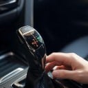 Mânere de schimb LED cu indicator iluminat al pozițiilor P R N D M/S și buton P, display LED, gri, pentru transmisia automată BMW E46 și E60 2