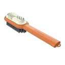 Mânere lungă pentru curățarea încălțămintei cu două fețe 19 x 3,6 x 4 cm Parte din cauciuc și parte din peri Perie multifuncțională pentru încălțăminte din plastic ABS rezistent 5