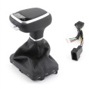 Manga da alavanca de mudança automática com iluminação LED P R N D/S 99 x 58 x 106 mm pele + ABS preta para Audi Q7 2005–2015, direção à esquerda 3