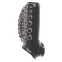 Manga de silicone para pénis com bolhas de massagem e elevação com pega integrada para os testículos em estilo de anel de constrição 1