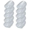 Mangas de silicone para os dedos contra bolhas Mangas protetoras para os dedos 10 pcs 3