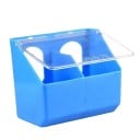 Mangeoire en plastique pour oiseaux avec 2 compartiments 16x9,5x14 cm plastique multicolore suspendue alimentation pour cage pour petits oiseaux 1