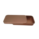 Mangime manuale per pappagalli con coperchio scorrevole 6x3,4 cm metallico portatile multicolore per somministrazione di snack e cibo durante l'addestramento 3
