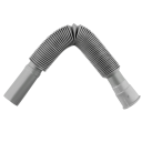 Mangueira de drenagem flexível universal em plástico 36–88 cm para lavatório e cozinha, resistente à corrosão, não deformável cinza 1