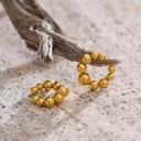 Maniche senza piercing 2 pz Maniche a sfera per orecchio 14 e 16 mm Acciaio inossidabile 316L Ear cuff per cartilagine per donne 3