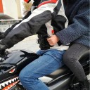 Maniglie per passeggeri su motocicli Cintura di sicurezza con maniglie per bambini e persone di piccola statura Supporto universale per cintura del conducente 8