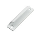 Manija de aluminio para puertas y ventanas 90 x 30 mm con agarre negro y 2 orificios para puertas de balcón, portones, puertas correderas y muebles 6