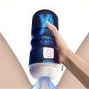 Manlig onani med konstgjord analöppning och smörjolja 60 ml realistisk design vattentät avtagbar insats vakuumeffekt ergonomisk plastlåda diskret förpackning 6