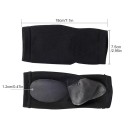 Manșoane de compresie pentru susținerea arcului plantar cu întărire cu gel Împotriva durerii de picior Se poartă în încălțăminte Design elastic negru 1 pereche 4