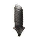 Manșon pentru penis cu ondulații și un inel de sufocare pentru alungire, stimulare și o erecție mai fermă în momentele intime Ambalare 1