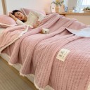 Manta de invierno cálida 120 x 200 cm Manta suave y esponjosa para cama y sofá Superficie delicada agradable al tacto Manta cálida 2